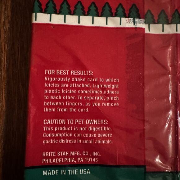 Brite Star Christmas Tree Icicles Silver Tinsel 2000 Strands 18" Retro Decor - Picture 5 of 6